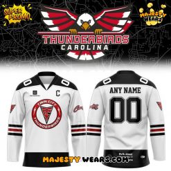 Carolina Thunderbirds New Season 2025-2026 Custom Hockey Jersey – White