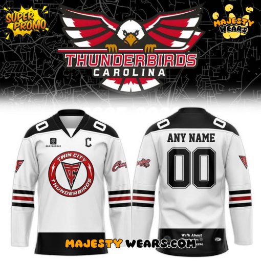 Carolina Thunderbirds New Season 2025-2026 Custom Hockey Jersey – White