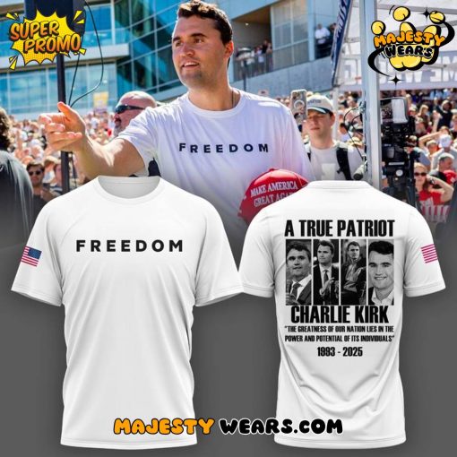 Charlie Kirk “FREEDOM” American patriot Charlie Kirk RIP 1993-2025 Famous Quote Essential T-Shirt
