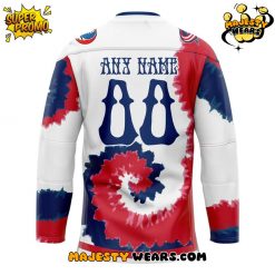 Columbus Blue Jackets x Grateful Dead 2025 Custom Hockey Jersey