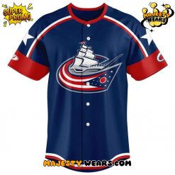 Columbus Clippers x Columbus Blue Jackets Custom Baseball Jersey