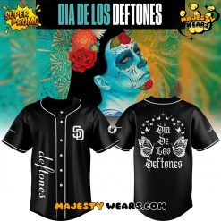 Deftones Dia De Los San Diego Black Baseball Jersey
