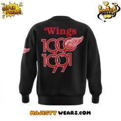 Detroit Red Wings 91 Sergei Fedorov Black Sweatshirt