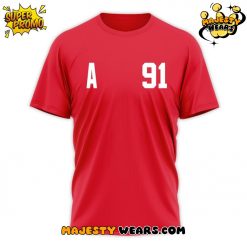 Detroit Red Wings 91 Sergei Fedorov Red T-Shirt