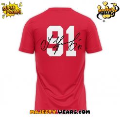 Detroit Red Wings 91 Sergei Fedorov Red TShirt