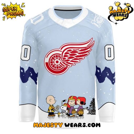 Detroit Red Wings x Peanuts Night Custom Hockey Jersey