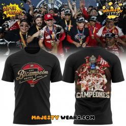 Diablos Rojos del México LMB Bicampeones 2025 Black T-Shirt