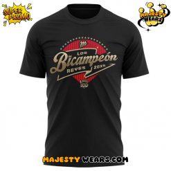 Diablos Rojos del México LMB Bicampeones 2025 Black T-Shirt