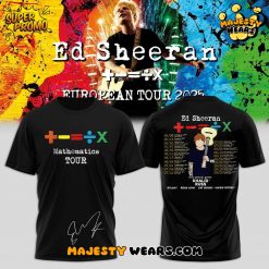 Ed Sheeran Mathematics Tour 2025 Black Shirt