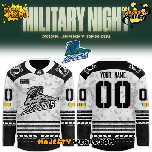 Florida Everblades x Military Night 2025-26 Custom Hockey Jersey