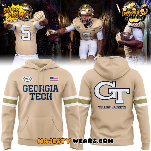 Georgia Tech Yellow Jackets Special New Hoodie – Cream