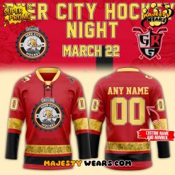 Grand Rapids Griffins Shop x Beer City Hockey Night Custom Hockey Jersey