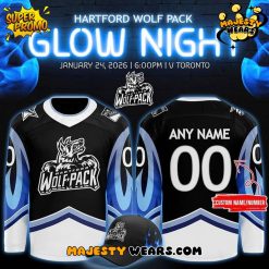 Hartford Wolf Pack “Glow Night” 2025 Custom Hockey Jersey