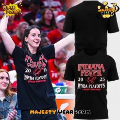 Indiana Fever Caitlin Clark WNBA Playoff Special Black T-Shirt