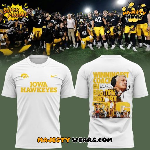 Iowa Hawkeyes “Under the leadership of coach Kirk Ferentz” Special Tee