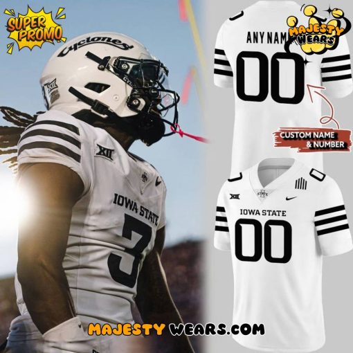 Iowa State Cyclones “White Out” Custom Football Jersey