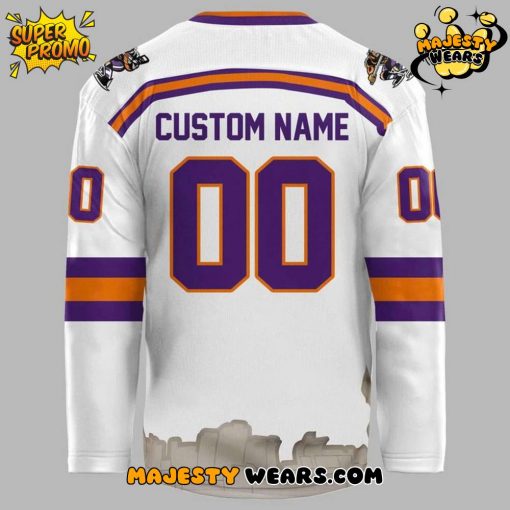 Knoxville Ice Bears Special New Season 25-26 Hockey Jersey – White