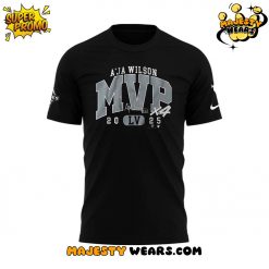 Las Vegas Aces A’Ja Wilson 4x M’VP Special Black Tee