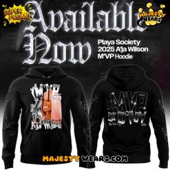 Las Vegas Aces ” A’Ja Wilson MVP ”2025 Black Hoodie