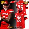 Louisville Cardinals White Custom Football Jersey