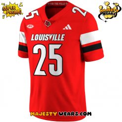 Louisville Cardinals Red Custom Football Jersey