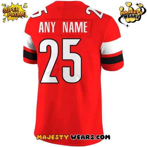 Louisville Cardinals Red Custom Football Jersey