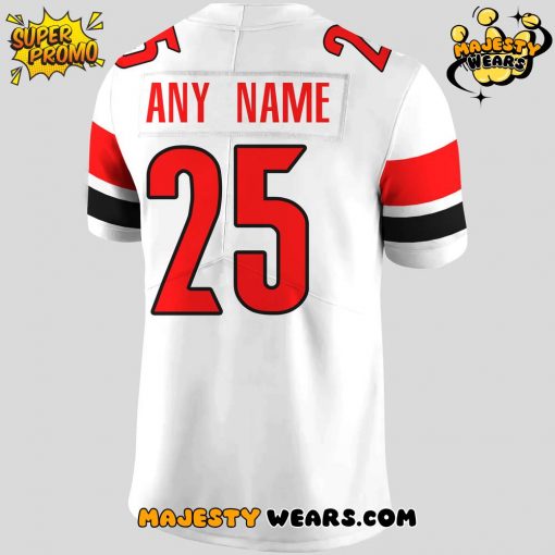 Louisville Cardinals White Custom Football Jersey