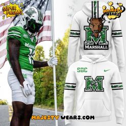 Marshall Thundering Football Special White Hoodie