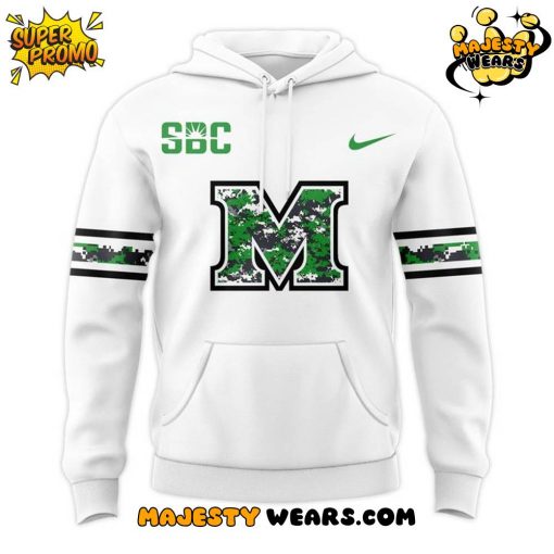Marshall Thundering Football Special White Hoodie