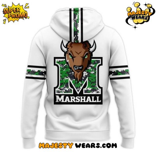Marshall Thundering Football Special White Hoodie