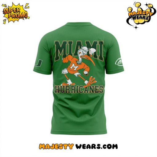Miami Hurricanes Catholics vs Convicts Game 2025 Special Green T-Shirt