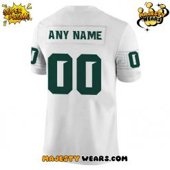 Michigan State Spartans White Out Custom Football Jersey