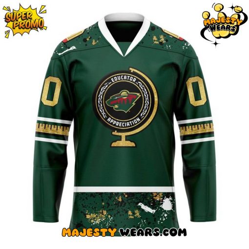Minnesota Wild 2025 Educator Appreciation Night Custom Hockey Jersey