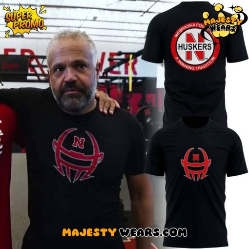 Nebraska Cornhuskers Coach Matt Rhule Helmet Special Black Tee
