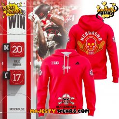 Nebraska Huskers “Image One Black” Hyper Local Black Shirts Corn Hoodie – Red