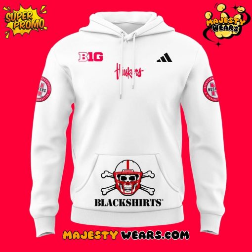 Nebraska Huskers “Image One Black” Hyper Local Black Shirts Corn Hoodie – White