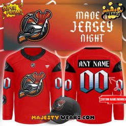 New Jersey Devils “Made In Jersey Night” 2025 Custom Hockey Jersey