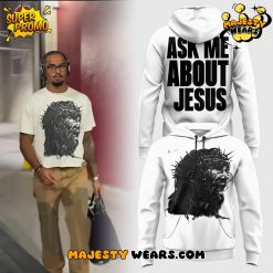 Ohio State Buckeyes ASK ME ABOUT JESUS Special White Hoodie