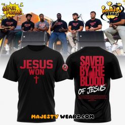 Ohio State Buckeyes JESUS WON “Saved By The Blood” Special Black Tee