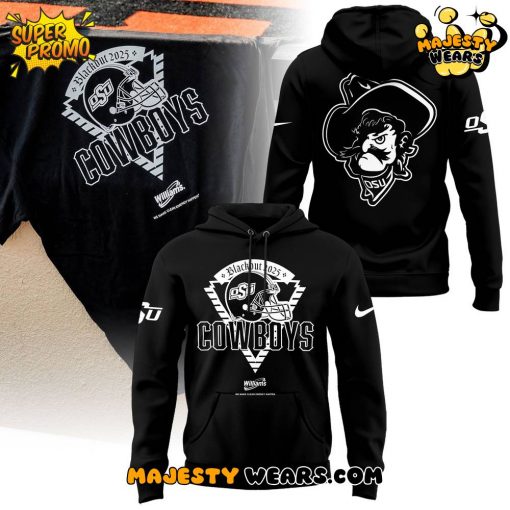 Oklahoma State Cowboys Blackout 2025 Special Hoodie