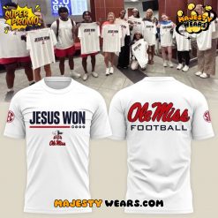 Ole Miss Rebels JESUS WON Special White Tee