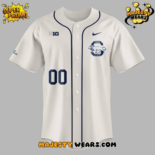 Penn State Nittany Lions Special New Cream Baseball Jersey