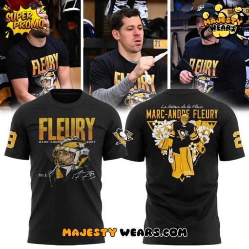 Pittsburgh Penguins Black Marc-Andre Fleury Special T-Shirt