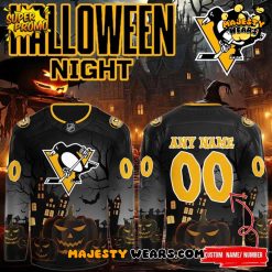 Pittsburgh Penguins x 2025 Halloween Night Custom Hockey Jersey