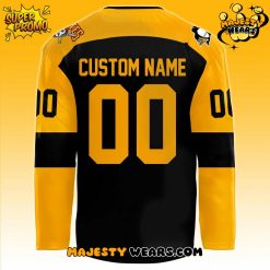 Pittsburgh Penguins x Pirates Night Custom Hockey Jersey