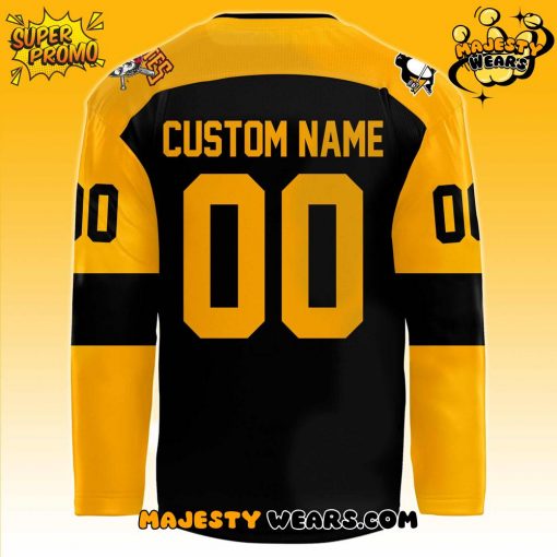 Pittsburgh Penguins x Pirates Night Custom Hockey Jersey