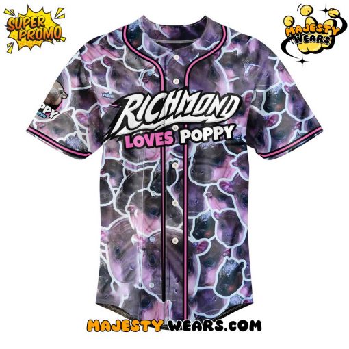 Richmond Flying Squirrels x Poppy Custom Baseball Jersey