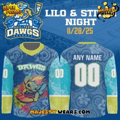 Roanoke Rail Yard Dawgs x Lilo & Stitch Night 2025 Custom Hockey Jersey