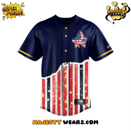 Rocket City Trash Panda 2025 Patriotic Night Custom Baseball Jersey
