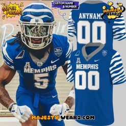Royal Memphis Tigers Football Gameday Custom Football Jersey